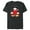 Dark Heather, variant on Disney Mickey Mouse Christmas Santa Hat & Scarf Let it Snow - Short Sleeve Blended T-Shirt for Adults - Customized-Dark Heather