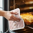 thumbnail image 3 of Light Orange Spring Floral Pot Holders for Kitchen Heatproof Potholder, 4 Pack Ombre Modern Art Vintage Hot Pads Multipurpose Oven Pads Cloth Potholders Trivet for Cooking and Baking, 3 of 8