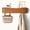 Walnut-5 Hooks, variant on FKS LIFE Wall Mounted Coat Rack with Shelf Modern Coat Rack Wall Mount with Storage Entryway Shelf with 8 Hidden Metal Hooks for Living Room Bathroom Kitchen Bedroom