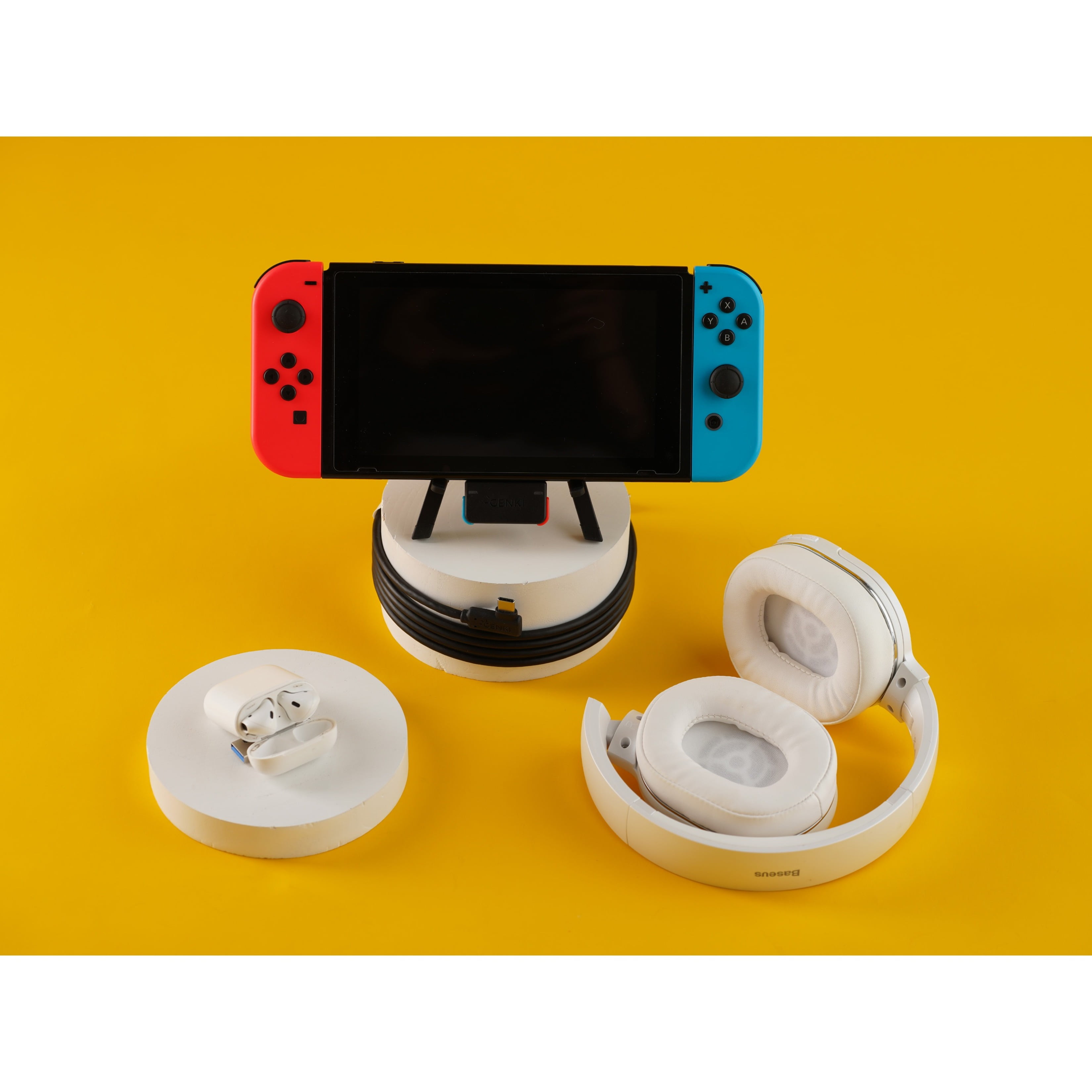 Genki Bluetooth Audio Adapter for Switch, PS4 and PS5, Neon 