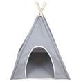 thumbnail image 2 of Precious Tails Herringbone Canvas Pet Tee Pee, 2 of 2