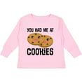 thumbnail image 3 of Inktastic You Had Me at Cookies Boys or Girls Long Sleeve Toddler T-Shirt, 3 of 5