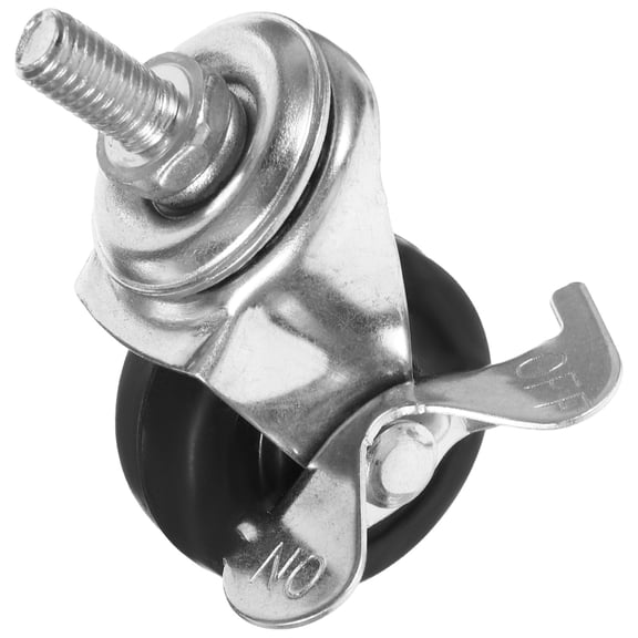 WRITWAA Heavy Duty Rubber Caster Wheel for Wire Shelving Cart with Brake