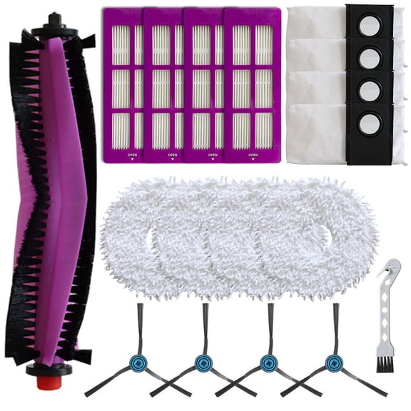 Main Side Brush Filter Mop Cloth Bag Kit For Eureka J15 Pro for ​Ultra