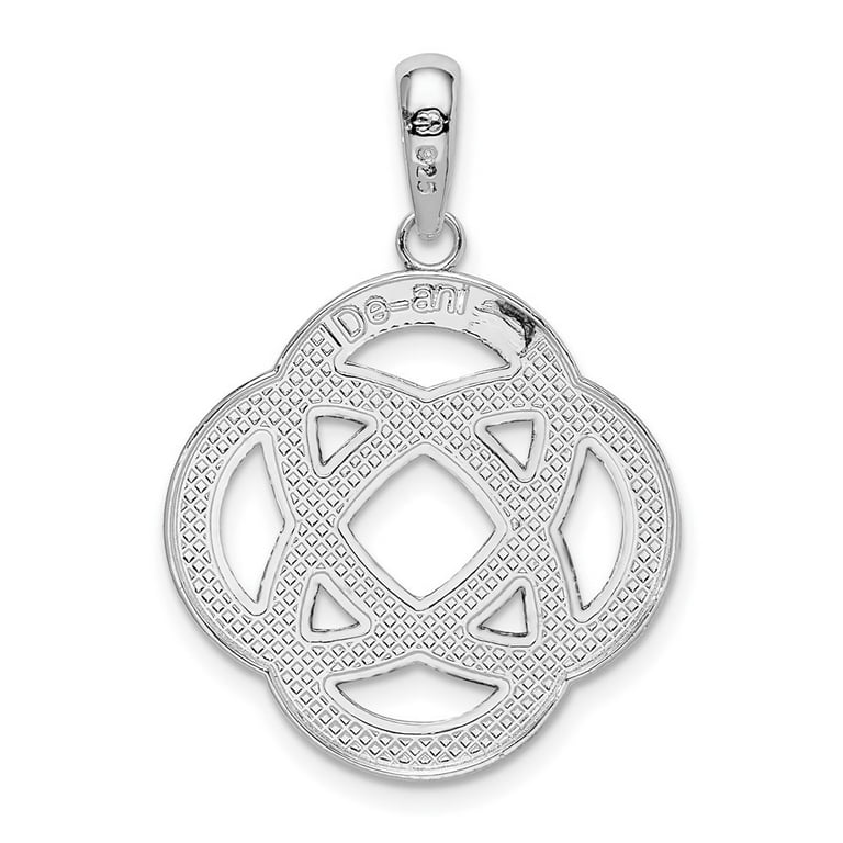 Sterling Silver Polished Celtic Circle Eternity Knot Pendant Sterling Silver Polished Celtic Circle Eternity Knot Pendant