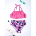 thumbnail image 5 of MSemis Kids Little Big Girls Fashion Bikini Set 2 Pieces Swimsuit,Size 6-16 Gardenia 8, 5 of 5