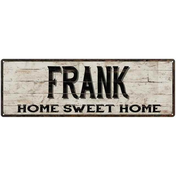 FRANK Rustic Home Sweet Home Sign Gift 6x18 Metal Decor 106180084454