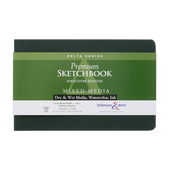 Stillman & Birn Delta Series Premium Soft-Cover Sketchbook, 8.5" x 5.5"