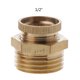 thumbnail image 1 of Npt macho 1/4 "3/8" 1/2 "seguridad de drenaje de agua de latón sólido para la válvula fácil de usar, 20mm, 11 Feliz Sencillez, 1 of 5