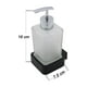 thumbnail image 3 of Despachador De Jabón para Baño Rubinett  Cuadrado Negro Mate Acero Inoxidable, 3 of 3