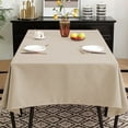 thumbnail image 3 of sruoe Tablecloth, Rectangle Tablecloths, Waterproof Oilproof Washable Foldable Modern Beige Tablecloths, Table Cloth for Dining, Home, Party, Picnic, Nylon Spandex, 3 of 5