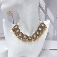 thumbnail image 6 of Vintage Ethnic Jewellery Set for Women Boho Cubic Zirconia Beads Dangle Earring Tassels Choker Necklace Crystal Wedding Party Oxidized Traditional Indian Bollywood Gift Daily Wear Birthday Bff, 6 of 12