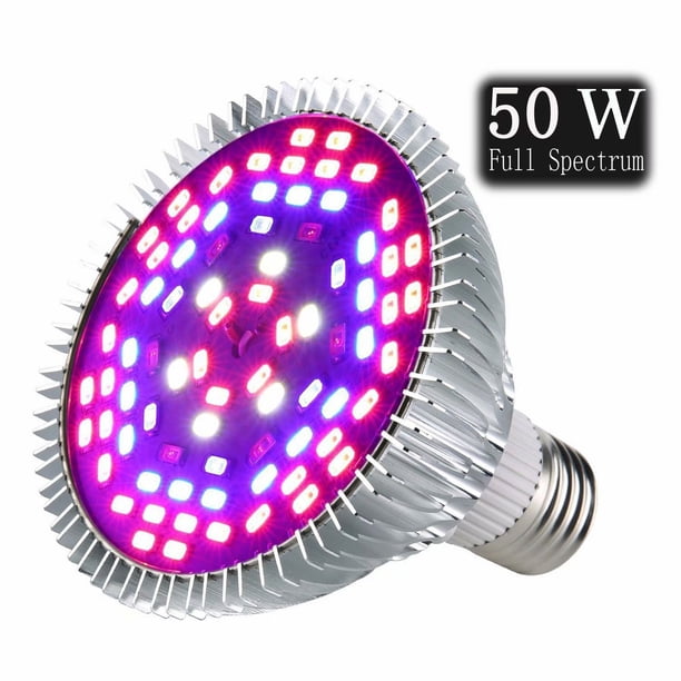 Luz LED de espectro completo para el crecimiento de plantas en invernaderos, 50 W
