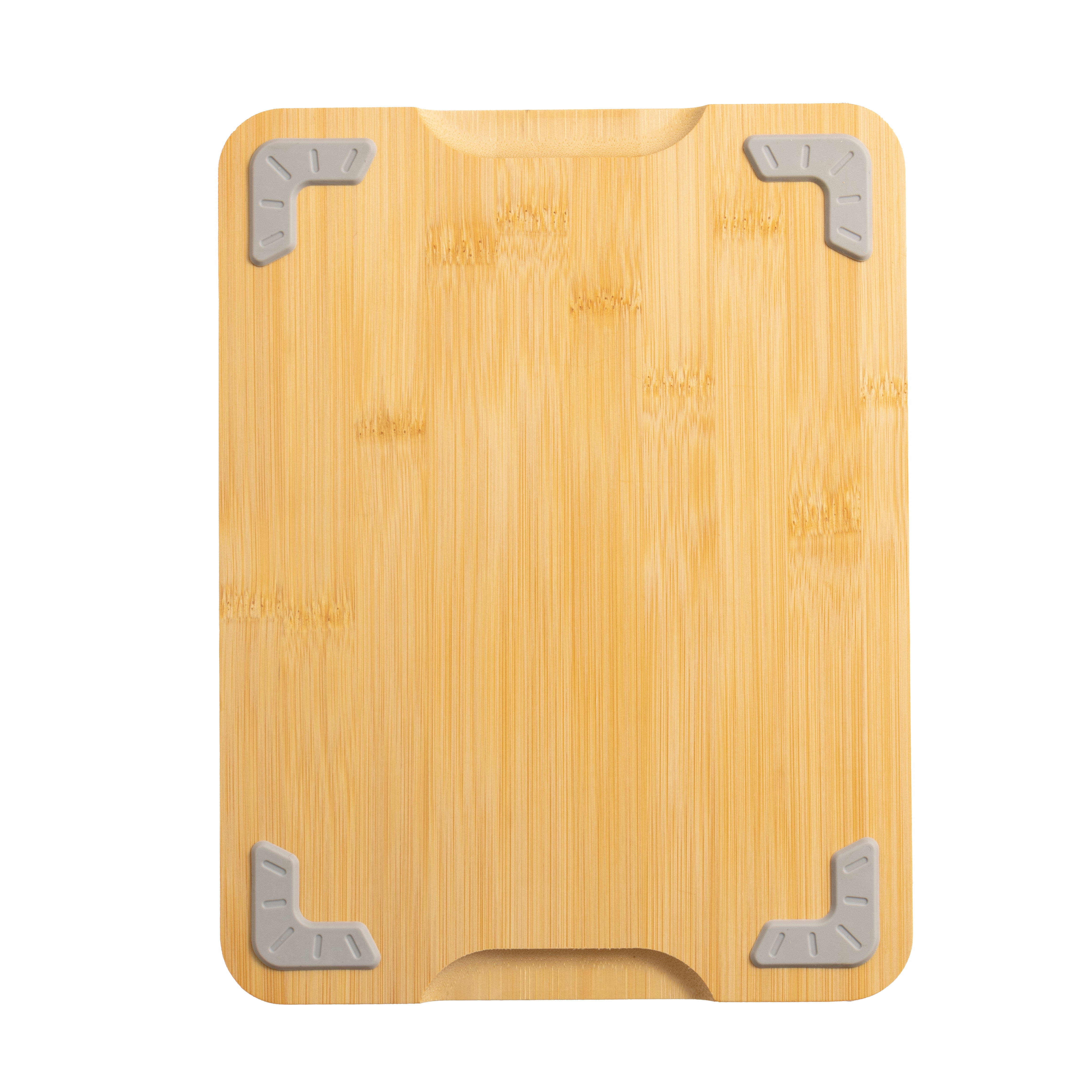 Mainstays Bamboo Cutting Board, 8.5” x 11”, with Juice Groove and Non-Slip Feet