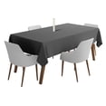 thumbnail image 1 of Vargottam Indoor/OutdoorTablecloth58" x 58" Inch Square Tablecloth with Umbrella Hole & Zipper, Waterproof Patio Table Cloths, Spring/Summer Table Covers for Backyard /BBQs -Dark Gray, 1 of 6