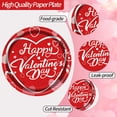 thumbnail image 4 of 75 Pcs Valentine's Paper Plates and Napkins Party Supplies,Red Disposable Paper Plates Napkins and Forks Party Heart Tableware for Valentines Party Engagements Decorations-Serves 25, 4 of 4