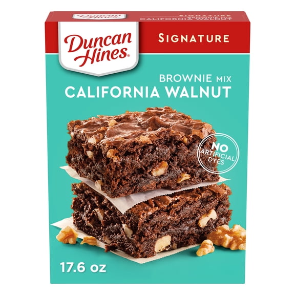 Duncan Hines Brownie Mix, California Walnut, 17.6 oz.
