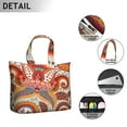 thumbnail image 4 of Rustic Paisley Floral Duffel Bohemian Chic Weekender Bag with Artistic Vintage Pattern, Ethnic Mala Inspired Design, 4 of 5