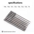 thumbnail image 2 of 8Pc 100mm Screwdriver Set S2 Multipurpose Extended Screwdriver Screwdriver Screwdriver with Hexagonal Handle, 2 of 5