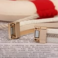 thumbnail image 6 of JINLUO Stackable Leather Wrap Boho Bohemian Multilayer Charm Cuff Handmade Inspirational Crysta Bracelets for Women Men Beaded Golden Circles With Magnetic Buckle Bangle Sets, 6 of 9
