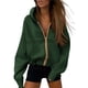 thumbnail image 1 of Sudadera con Capucha y Cierre PRETTYGARDEN Verde Oscuro M, 1 of 8