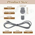 thumbnail image 2 of Uxcell Elastic Shoe Laces, No Tie Shoelaces for Adults Gray, 2 of 6