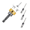 thumbnail image 3 of 4Pcs Adjustable Countersink Drill Bits With Depth Stop Hex Shank Woodworking Replace For Home Power Hand Tools Accessories, 3 of 6