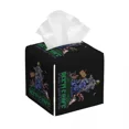 thumbnail image 3 of Funda para caja de pañuelos faciales de cuero sintético con diseño de Beetlejuices, cuadrada, estilo Tim Burton, para baño, 3 of 5