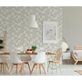thumbnail image 5 of Brewster Bergman Pink Scandi Flower Paste The Wall Non Woven Wallpaper, 20.5-in by 33-ft, 56.4 sq. ft., 5 of 7