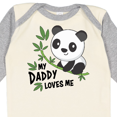 thumbnail image 4 of Inktastic My Daddy Loves Me- cute panda Boys or Girls Long Sleeve Baby Bodysuit, 4 of 5