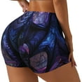 thumbnail image 1 of Fotbe Fantasy Dragon In Cathedral Shorts Sin Costuras – Shorts Deportivos de Cintura Alta para Mujer, Elásticos para Gimnasio, Yoga, Running o Ciclismo-Small, 1 of 8