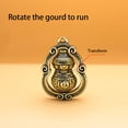 thumbnail image 3 of Guardurnaity Calabaza de cadena en miniatura de latón macizo Buda de la suerte Sutra rotación simulación colgantes de moda adorno de escritorio Accesorios de disfraces Guardurnaity AP016627-00, 3 of 6