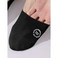 thumbnail image 3 of Deago 5 Pairs Mens No Show Socks Non Slip Low Cut Ankle Socks Casual Thin Invisible Socks for Flat Boat (Black), 3 of 8