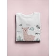 thumbnail image 3 of Pink Alpaca Design Sweatshirt Women -Image by Shutterstock, Female Medium, 3 of 4