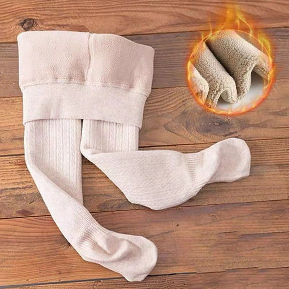 Girls Cable Knit Tights Non- Seamless Cotton Leggings Uniform Socks Pantyhose Warm Thick Winter Stockings School Tights for New Years Gifts