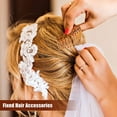 thumbnail image 3 of 32 Pieces French Hair Side Combs Set Plastic Twist Comb with Hair Clip Combs Accessories Bridal Wedding Veil Comb for Girls Women (9/11/17/23 Teeth), 3 of 5