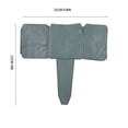 thumbnail image 3 of HOARBOEG Gray Plastic Garden Edging Faux Border Fence 12-Pack, Decorative Flower Bed Yard Landscape Edging, No-Dig Easy Install Outdoor Patio Lawn Divider, 3 of 5
