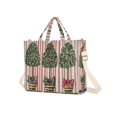 thumbnail image 7 of FORMRS Womens Corduroy Tote Bag Crossbody Shoulder Handbag with Pocket, Stripes Trees, 7 of 7