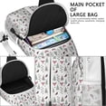 thumbnail image 4 of Sling Backpack,Christmas Forest Pattern Crossbody Bag with Water Bottle Holder,Waterproof Sling Bag for Men/Women with Chest Phone Holder for Hiking,Travel, 4 of 6