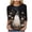 Black_1, variant on Godom Halloween Shirts Women Ghost Graphic Tees 3/4 Sleeve Fall Pumpkin T-Shirt Tops
