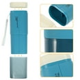 thumbnail image 4 of Large Capacity Toothbrush Case with Cups Traveling Toothbrush Holders PP PE Blue Beige 7.87"x3.07"x2.28", 4 of 7