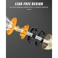 thumbnail image 6 of Garden Hose Nozzle, Heavy Duty Metal Water Hose Sprayer Nozzle with 9 Adjustable Spray Patterns, High Pressure Hand Sprayer for Watering Plants, Lawns, Car and Pet Washing (1, Green), 6 of 8