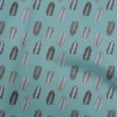 thumbnail image 1 of oneOone Viscose Chiffon Teal Blue Fabric Leaves Craft Projects Decor Fabric Printed By The Yard 42 Inch Wide, 1 of 5