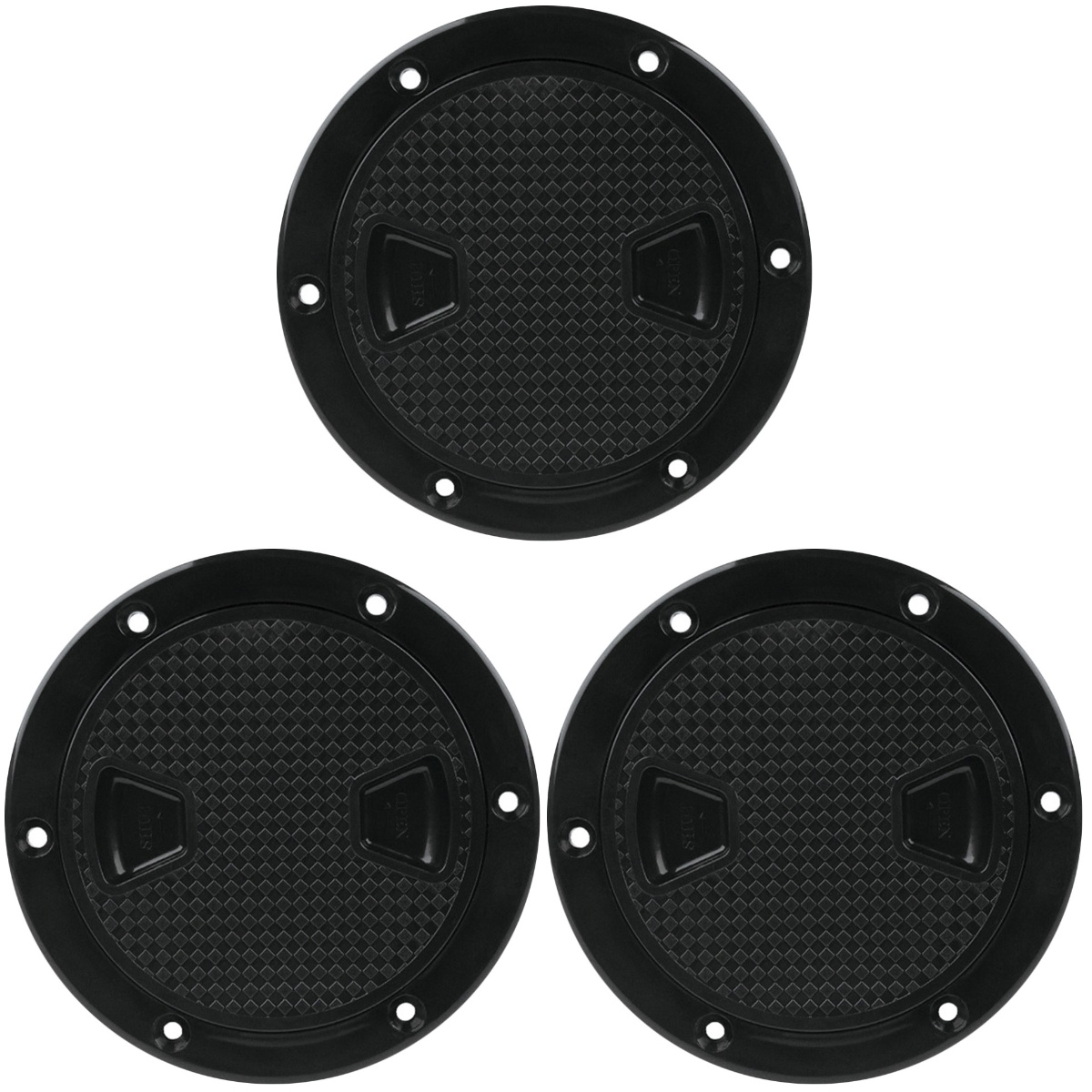 TOYMYTOY 3pcs Kayak Deck Hatch Cover Boat Hatch Deck Plate Nonskid
