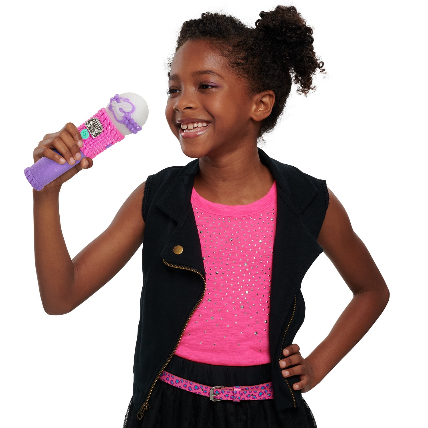 That Girl Lay Lay Musical Toy Microphone with Lights and Sounds,  Kids Toys for Ages 3 Up, Gifts and Presents
