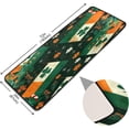 thumbnail image 2 of Coolnut St. Patrick's Day Clover Runner Rug - 24"x72" Ultra Soft Non-Slip Floor Mat Washable Area Rugs for Kitchen Bathroom Entry Home Decor Gifts, 2 of 7