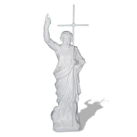 Amedeo Design Resin Stone Saint John the Baptist Statue
