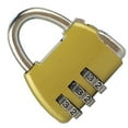 thumbnail image 2 of Locker Lock,Padlock 3 Digit Combination Combination Lock Suitcase Lock Sleek Aesthetic, 2 of 9
