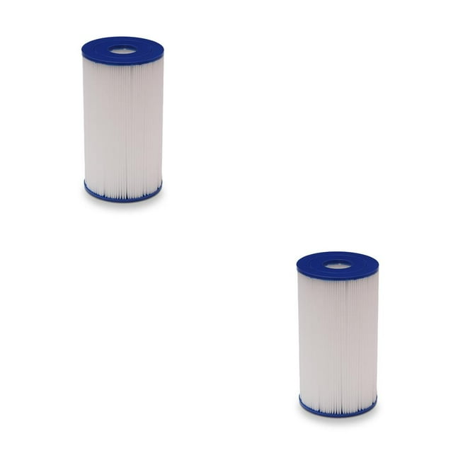 Baohd Filtre en Forme de Colonne de Piscine Gonflable Recharge Pompe de Spa Filtres Système de Filtration Fournitures de Réparation Entretien III Type 2Ensemble