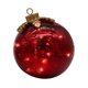 thumbnail image 1 of Adorno de bola navideña para árbol de Navidad, decoración colgante para escritorio, decoración LED navideña Rojo, 1 of 9